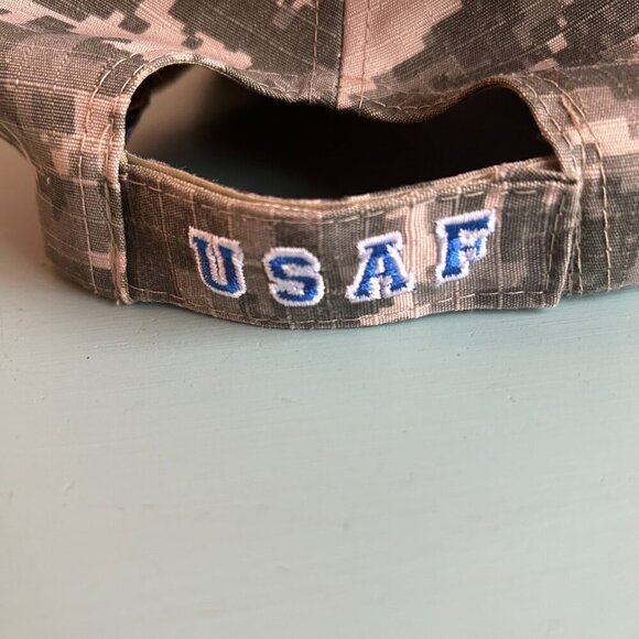 United States Air Force Digital Camo Strap Back Cap Embroidered Official License - Picture 9 of 12